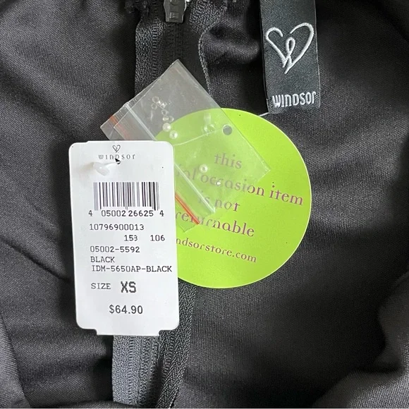 NWT Windsor Black One Shoulder long Dress - Picture 9 of 11